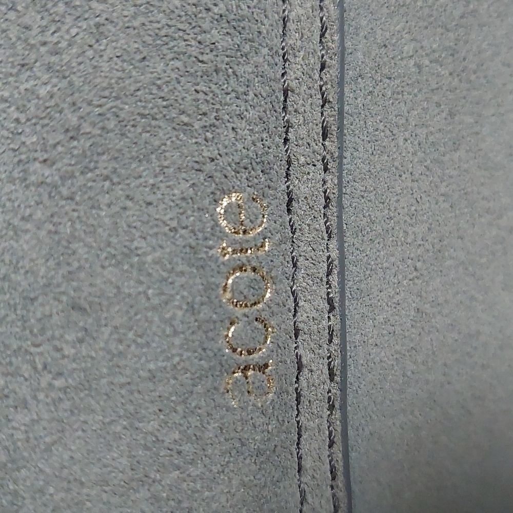 Acote suede grayish blue bag. - Picture 4 of 11